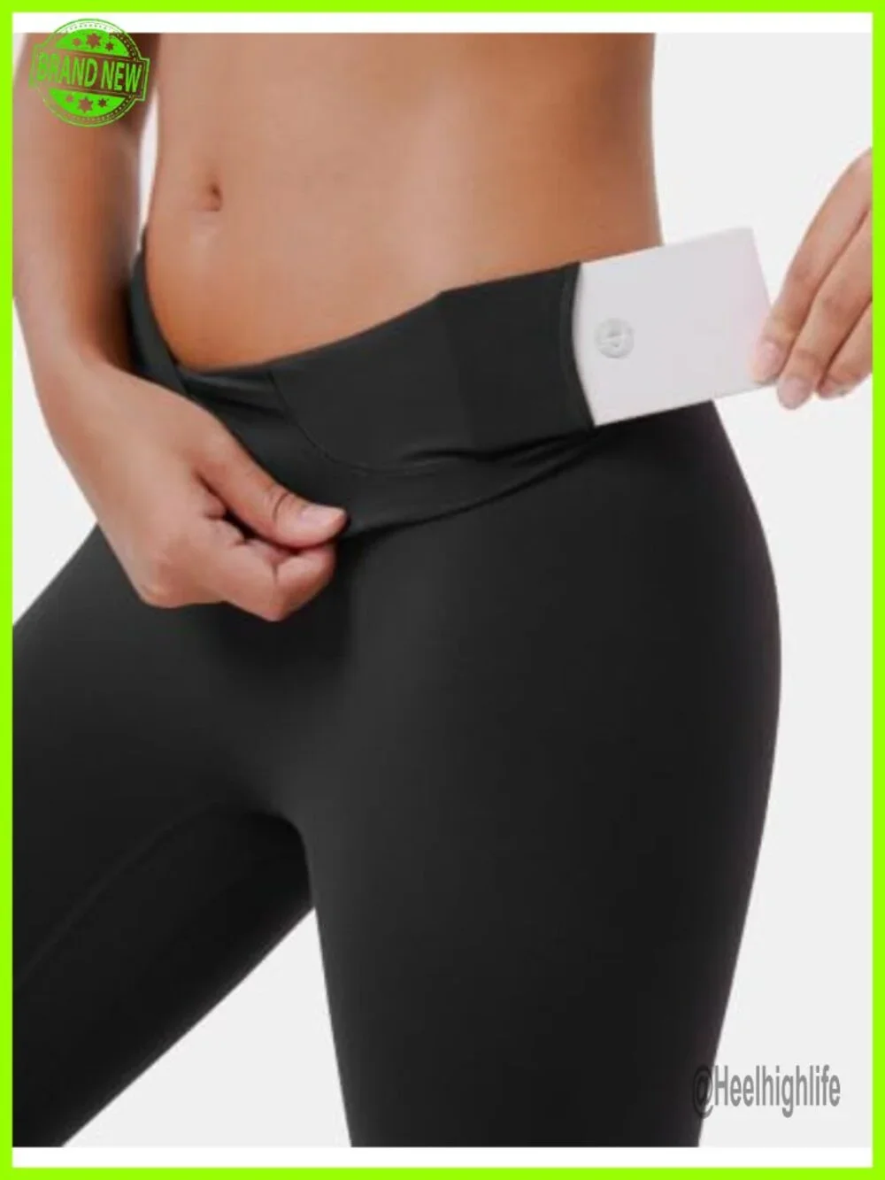 Seamless Front High Waist Capri Leggings 21